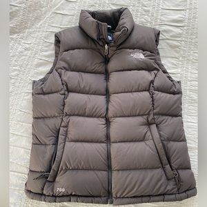 Northface Womens Brown Puffer Vest 700